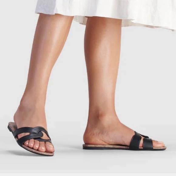 NEW Coach Essie Sandal in black leather - Picture 3 of 10
